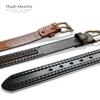 10564 Hand-Braided Genuine Full Grain Leather Casual Jean Belt 1-1/2"(38mm) Wide (Black, 44) view 4