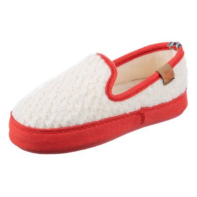 Acorn Unisex Kids L'il Bristol Berber Lightweight Slipper, White, 10-11
