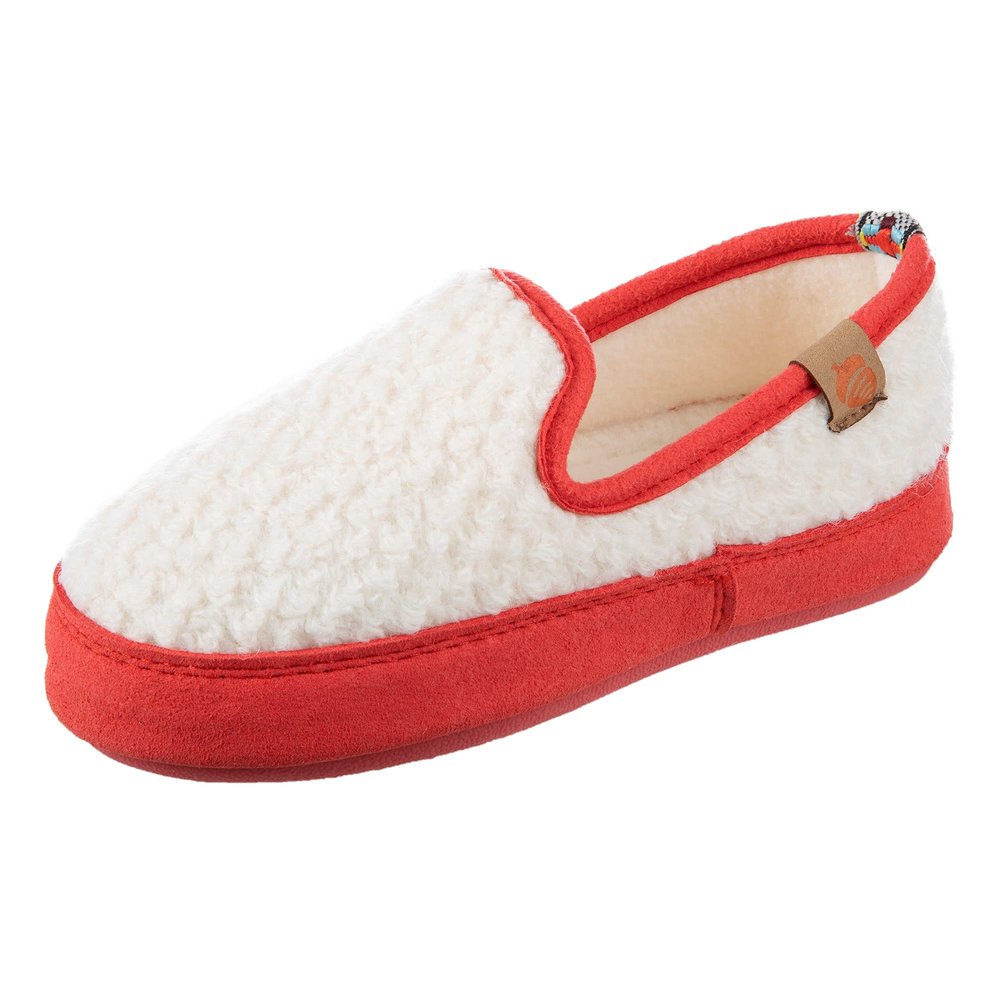 Acorn Unisex Kids L'il Bristol Berber Lightweight Slipper, White, 10-11