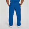 Urbane Performance Tailored Fit Super Stretch 4-Pocket Scrub Pants for Men 9254 New Royal view 3