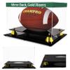 Deluxe Acrylic Football Display Case UV Protection with Mirrored Back  Football Case Display Clear with Gold Risers and Black Base for Autographed Memorabilia | No Assembly Required view 2