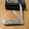 Case XX 12023 Genuine Abalone Handle 2 Blade Copperhead view 1