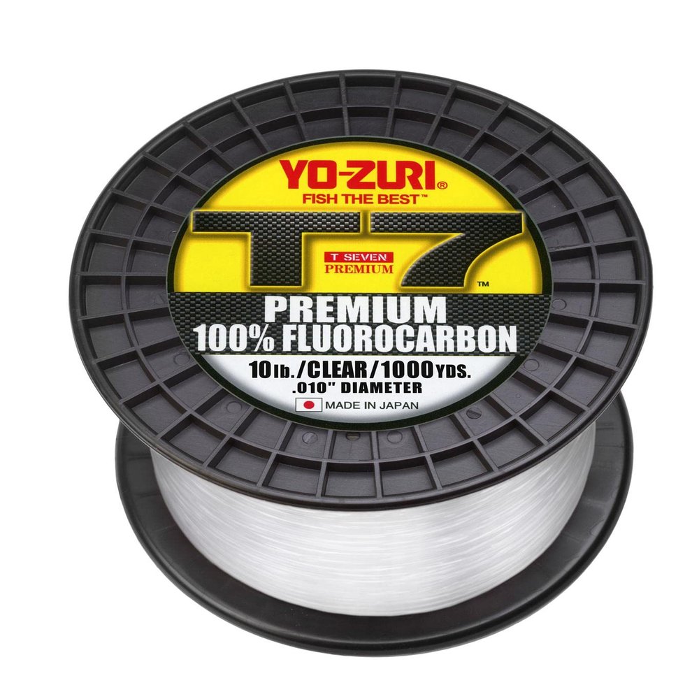 Yo-Zuri T7-10LB-CL-1000YD: T-7 Premium Fluorocarbon 10Lb 1000Yd, Clear