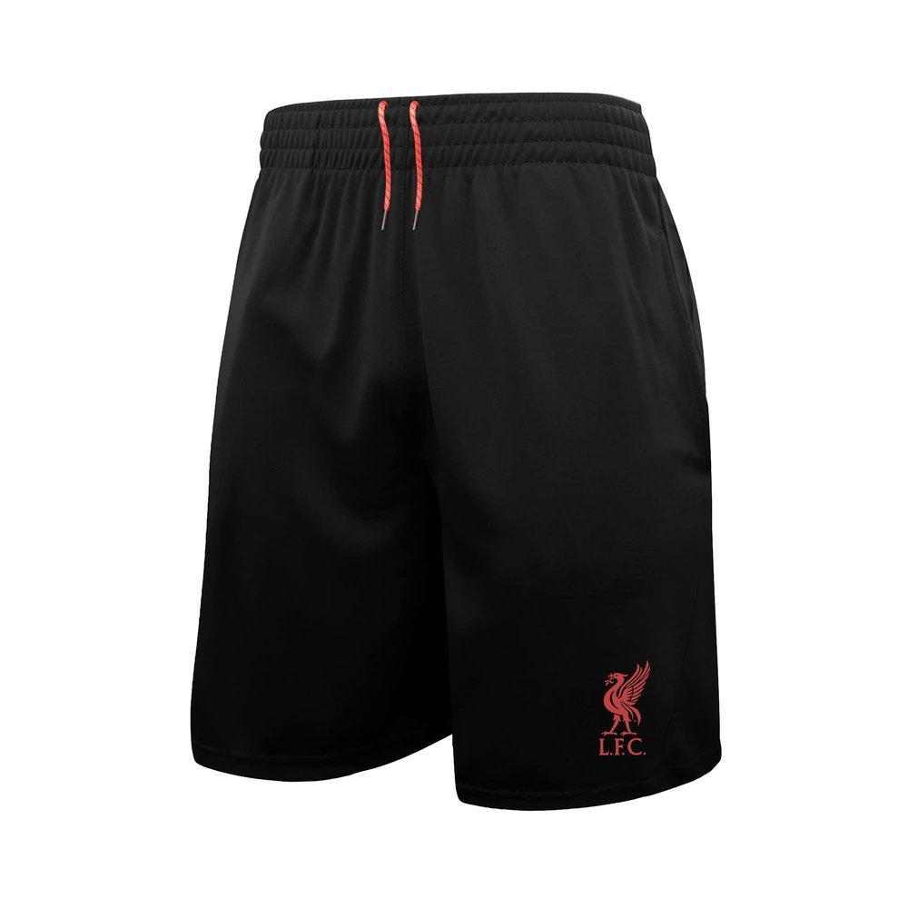 Icon Sports Men's Liverpool Officially Poly Soccer Shorts -05 Large Blue