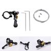 Adjustable Mountain Bike Seatpost Dropper Remote Lever w/ Wrenches, Aluminium Universal Bicycle Seatpost Remote Lever Shifter fit for 22.2 mm or 24 mm MTB Handlebar(Black -22.2cm) view 1