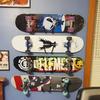 Pmsanzay Skateboard Wall Rack Storage, Holds 4 Boards, Longboard Wall Display Tool Rack, Deck Display Wall Mount Hanger Rack, Home and Garage Skateboard Storage Hanger view 4