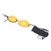 OUKENS Boating Kayak Floating Ball, Kayak Boat Leash Rope with Buoy Floating Ball Stainless Steel Hook for Fishing Drift Anchors System (Double Ball view 3