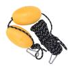OUKENS Boating Kayak Floating Ball, Kayak Boat Leash Rope with Buoy Floating Ball Stainless Steel Hook for Fishing Drift Anchors System (Double Ball view 4