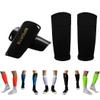 Youth Soccer Shin Guards for Kids Child with Sleeves Soccer Shin Pads and Shin Guard Sleeves Calf Protective Gear for Boys Girls Kids Youth Toddler Children Teenagers Adult (Black, M 3'11" - 4'6") view 1