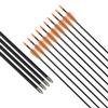 Fiberglass Practice Arrows Archery 24 Inch Target Shooting Safetyglass Recurve Bows Suitable for Youth Children Woman Beginner 12PCS view 3