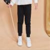 Little Boys Jogger Pants Toddler Boys' Drawstring Elastic Waist Cotton Casual Sweatpants 2 PCS Set Black Blue 5T view 4