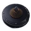 48V 1500W Brushless Gearless Threaded Hub Motor,Electric Hub Motor for Wheel Motor with 7-Speed Freewheel,500RPM,Black view 4