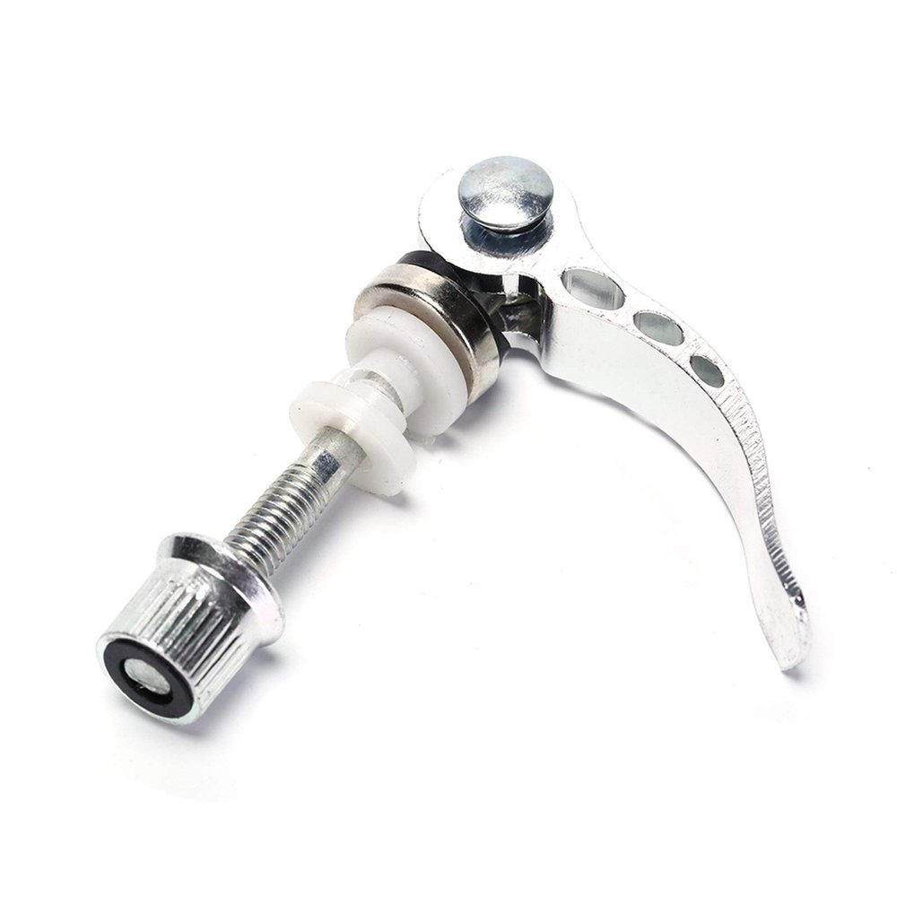Bicycle Accessories 1 pcs Bicycle Quick Outdoor Release Aluminium Alloy Bike Seat Post Clamp Seatpost Skewer Bolt Mountain Bike Seat Tube Clamp Bike Parts (Color : Sliver)