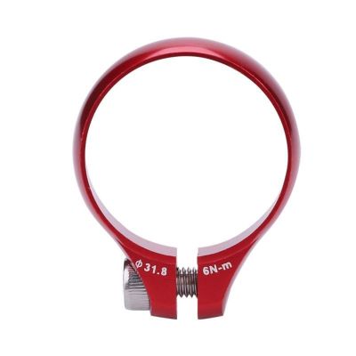 Bicycle Accessories 27.2/30.8/31.6mm Seat Post Lock Mountain Bicycle Seatpost Clamp Tube Clip Aluminum Alloy Ultralight Road Bike Parts Bike Parts (Color : Red, Size : 27.2mm)