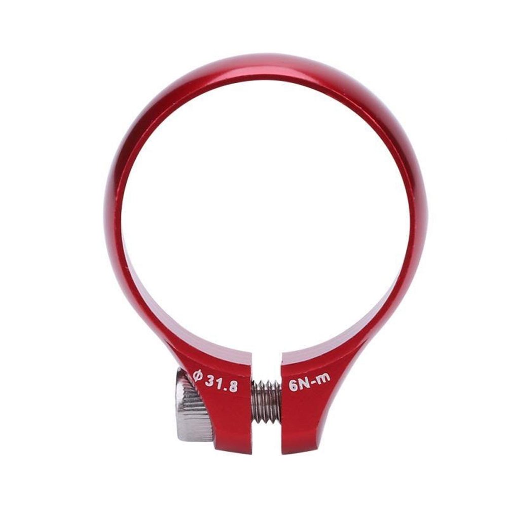 Bicycle Accessories 27.2/30.8/31.6mm Seat Post Lock Mountain Bicycle Seatpost Clamp Tube Clip Aluminum Alloy Ultralight Road Bike Parts Bike Parts (Color : Red, Size : 27.2mm)