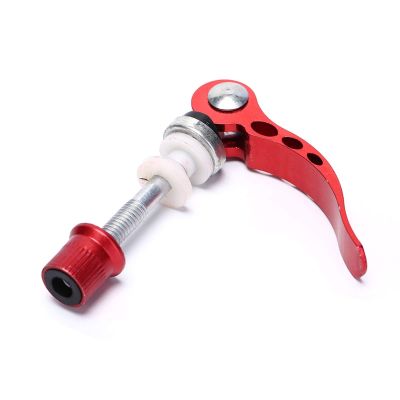 Bicycle Accessories 1 pcs Bicycle Quick Outdoor Release Aluminium Alloy Bike Seat Post Clamp Seatpost Skewer Bolt Mountain Bike Seat Tube Clamp Bike Parts (Color : Red)