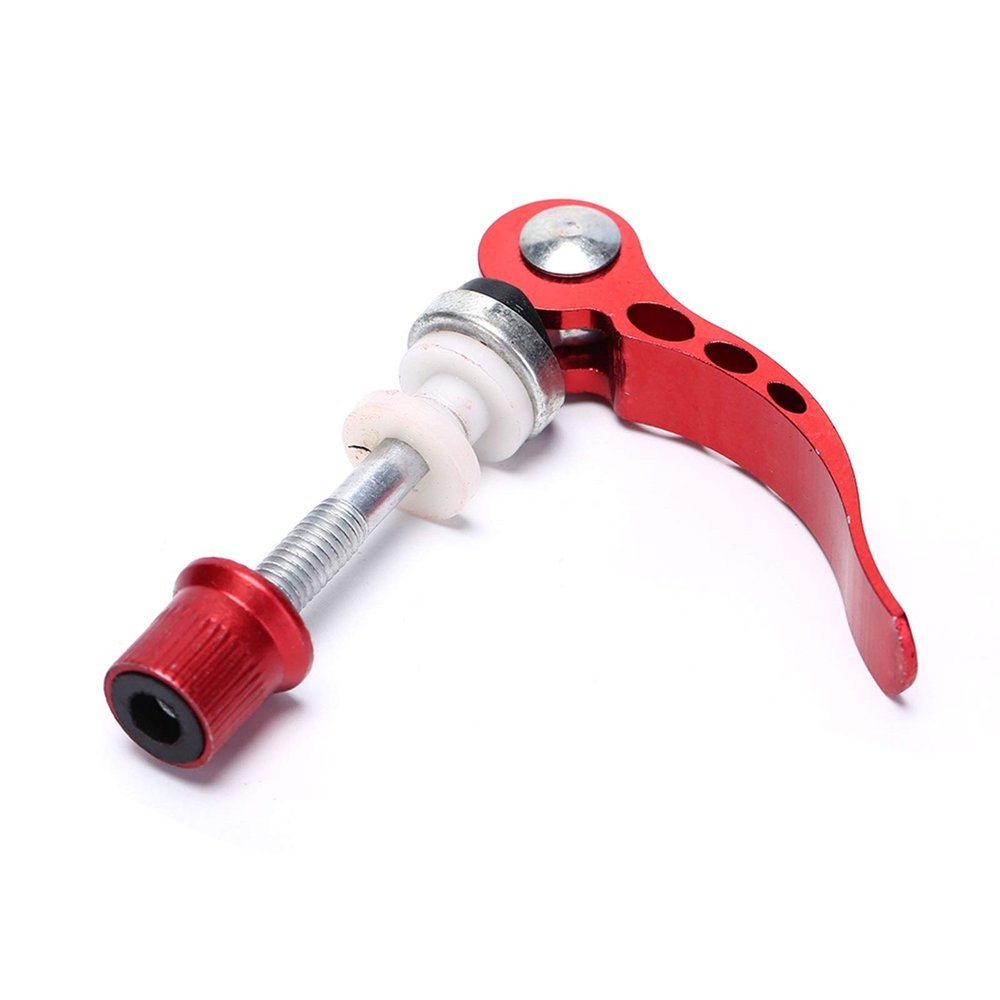 Bicycle Accessories 1 pcs Bicycle Quick Outdoor Release Aluminium Alloy Bike Seat Post Clamp Seatpost Skewer Bolt Mountain Bike Seat Tube Clamp Bike Parts (Color : Red)