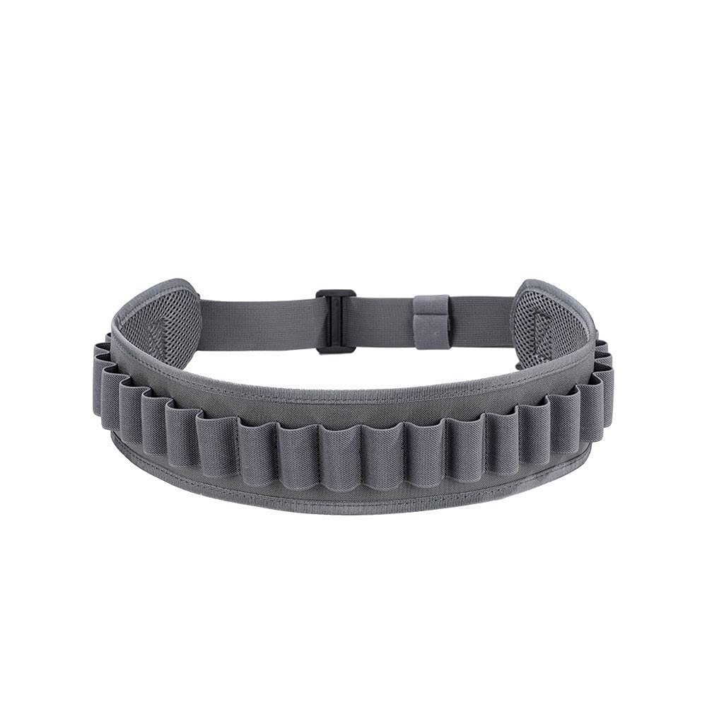 EXCELLENT ELITE SPANKER 24 Rounds Shotgun Shells Bandolier Shotgun Shell Shoulder Holder Shotshells Bandolier Belt(Grey)