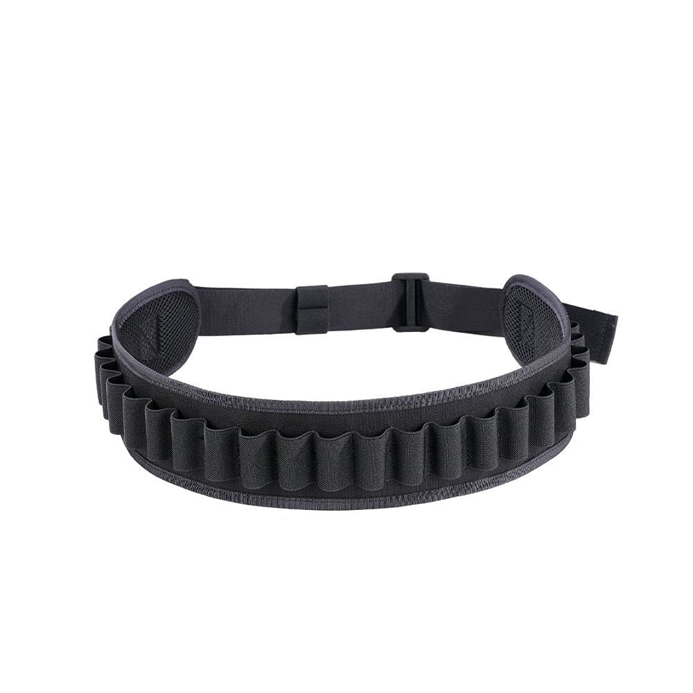 EXCELLENT ELITE SPANKER 24 Rounds Shotgun Shells Bandolier Shotgun Shell Shoulder Holder Shotshells Bandolier Belt(Black)