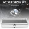 Cabilock 5 Slot Watch Display Case Aluminum Jewelry Organizer Glass Window Lockable for Easy Access Protection view 4
