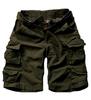 FOURSTEEDS Women's Cotton Loose Fit Multi-Pockets Camouflage Casual Twill Bermuda Cargo Shorts with Belt Army Green US 20 view 1