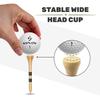 SAPLIZE Bamboo Wood Golf Tees, 100 Pack (2-1/8"), Durable Wooden Golf Tees with Height Marking view 4
