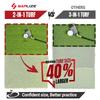 SAPLIZE 23" x 16" Foldable Golf Hitting Mat, 2-in-1 Golf Turf Grass Mat, Rough and Fairway for Hitting, Chipping and Putting Golf Practice and Training Mat for Indoor/Outdoor view 4
