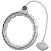 Smart Weighting Magnetic Therapy Hula Hoop, Lose Weight and Never Fall 360 Massage with Counter Adjustable Size and Weight, Suitable for Postpartum Mothers/Students/Office Workers/White/L view 1