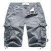 FOURSTEEDS Women's Casual Loose Fit Multi-Pockets Camping Hiking Twill Bermuda Cargo Shorts with Belt US 18 Grey view 1