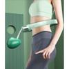 Adjustable Smart Hula Hoop, Adult and Youth Fitness Massage Ring with Digital Counter, Home Exercise Equipment with Gravity Ball/Green/L view 2