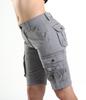 FOURSTEEDS Women's Casual Loose Fit Multi-Pockets Camping Hiking Twill Bermuda Cargo Shorts with Belt US 18 Grey view 4