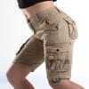 FOURSTEEDS Women's Casual Loose Fit Multi-Pockets Camping Hiking Twill Bermuda Cargo Shorts with Belt US 18 Khaki view 3