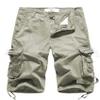 FOURSTEEDS Women's Casual Loose Fit Multi-Pockets Camouflage Twill Bermuda Cargo Shorts with Belt US 20 Khaki view 4