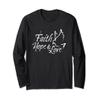 Faith Hope And Love Dove Positive Christian Bible Message Long Sleeve T-Shirt view 1