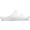 Crocs Men's and Women's Baya Two-Strap Slide Sandals, White, 11 Women/9 Men view 1