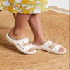 Crocs Men's and Women's Baya Two-Strap Slide Sandals, White, 11 Women/9 Men view 2