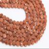 5-6x3MM Goldstone Faceted Flat Round Button Grade AAA (SRAF) Loose Beads 7" view 1