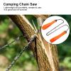 Pocket Chainsaw Chain Rope Portable Hand Saw Folding Survival Chain Saw with Bi-Directional Teeth view 4