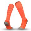 ORKY Soccer Socks for Kids Youth, Knee Length Thick Footbed Design, Women Sports Compression Sock (2 Pairs Pack Orange) view 1