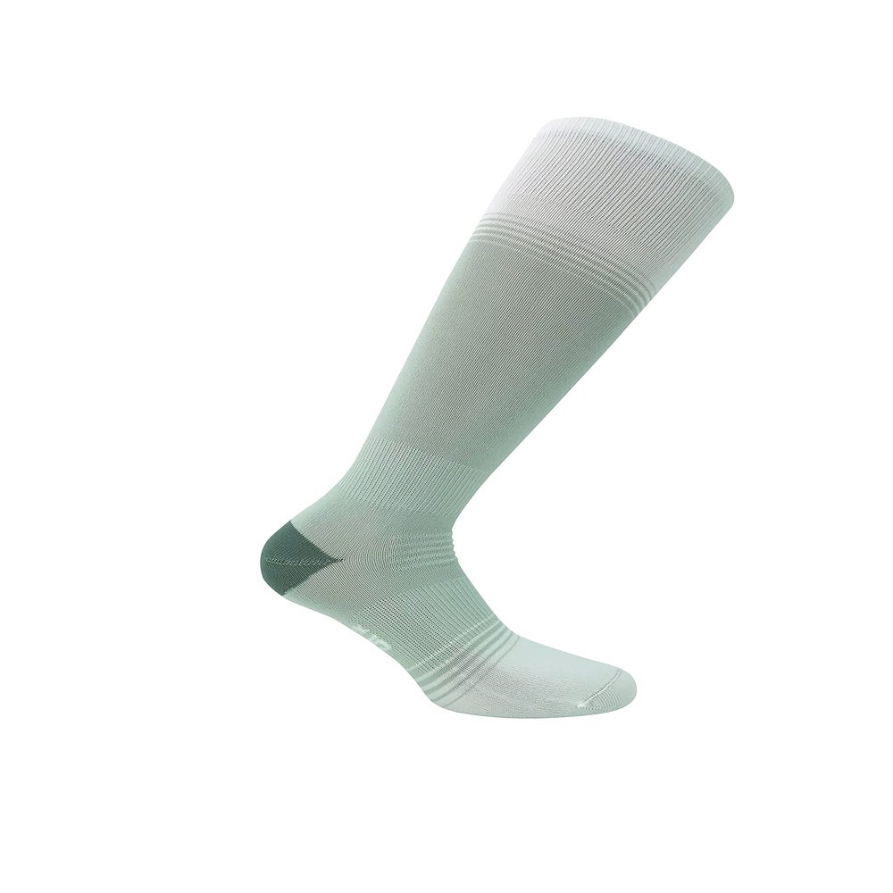Eurosock Standard Ultralite Ski Socks, Silver/White, XS (Women's Shoe 4-5)