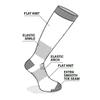 Eurosock Standard Ultralite Ski Socks, Silver/White, XS (Women's Shoe 4-5) view 2