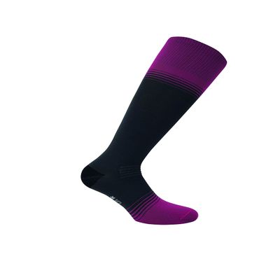 Eurosock unisex adult Ultralite Silver Snow Ski Socks, Charcoal/Pink, Small US