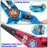 Aluminum Fishing Pliers with Hook Remover Lead Pressing Thread Cutting Split Ring function Fishing Multitool Pliers with Lanyard and Lock (Blue) view 3