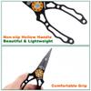Aluminum Multitool Fishing Pliers with Hook Remover Lead Pressing Thread Cutting Split Ring and Lanyard (Black) view 2