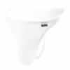 TANBEAN Men's Low Waist Bikini Underpants Sexy Silky Thong B1183 (L, White) view 1