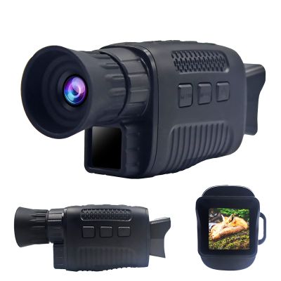 QiaoDongDian 2021 Digital Night Vision Monocular for Travel Infrared Monoculars Save Photos/Videos,IR Spy Gear for Hunting/Surveillance -100% Darkness (Color : Black)