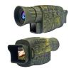 QiaoDongDian 2021 Digital Night Vision Monocular for Travel Infrared Monoculars Save Photos/Videos,IR Spy Gear for Hunting/Surveillance -100% Darkness (Color : Natural) view 1