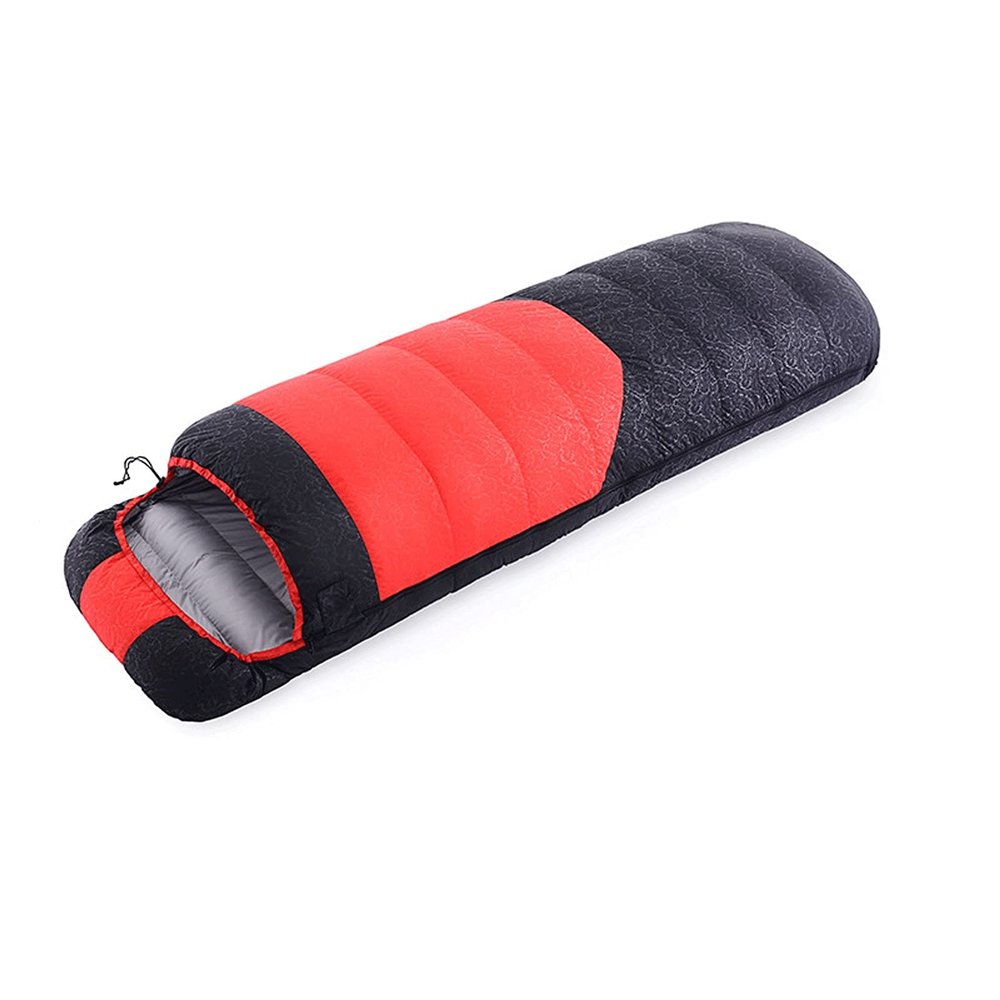 XIXIDIAN Sleeping Bags,Down Sleeping Bag,Waterproof Stitching Envelope Sleeping Bag for Adults Backpacking Camping Outdoors (Color : Red)
