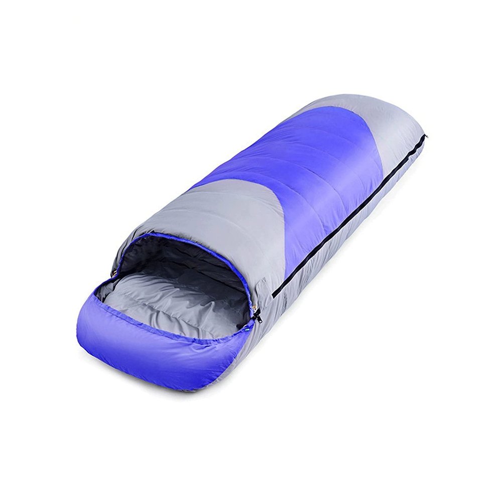 XIXIDIAN Sleeping Bag- 4 Seasons Warm Cold Weather Lightweight, Portable, Waterproof Sleeping Bag with Compression Sack for Warm Camping Hiking Outdoor Travel Hunting (Color : Blue)