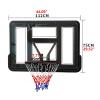 Basketball Hoop Large Wall Basketball Stand with PC Backboard and Metal Hoop, Indoor & Outdoor Garden Playground Basketball Training Rack, for Children Teenagers and Adults view 2